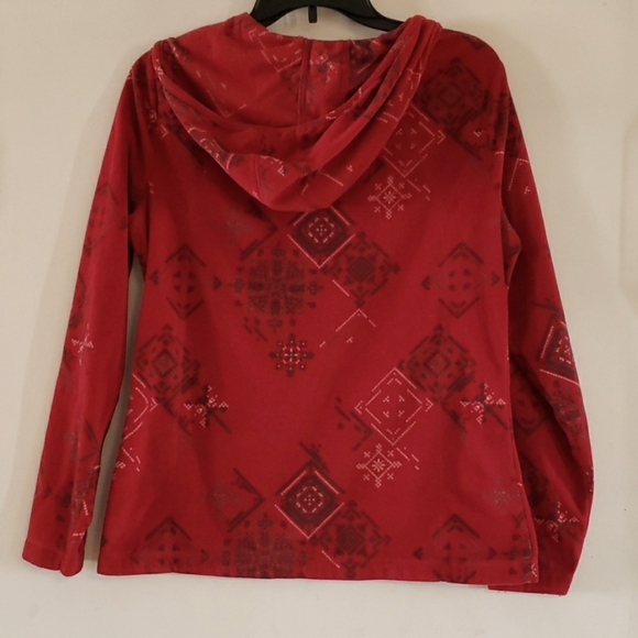 Red Fleece Hoodie - Picture 2 of 3